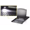 KVM jungiklis ATEN CL1308N 8 prievadų, USB/PS/2 klaviatūra ir pelė, 19 colių LCD, 1U stovas, juodas