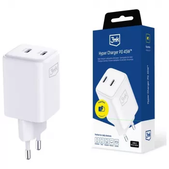 3MK Charger Hyper Charger PD 45W GaN QC4+ PPS — USB-C greitasis įkroviklis 45W
