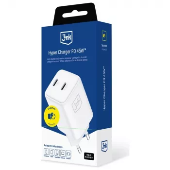3MK Charger Hyper Charger PD 45W GaN QC4+ PPS — USB-C greitasis įkroviklis 45W