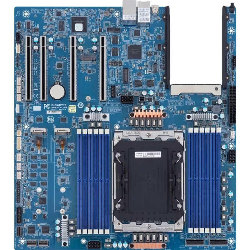 Pagrindinė plokštė GIGABYTE MA34-CP0 LGA7529 Intel — serverio/darbo stoties plokštė, MPN 9MA34CP0NR-000