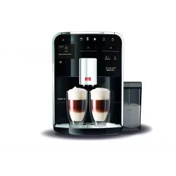 Espreso aparatas MELITTA Barista Smart TS — 1,8 l vandens bakelis, dvigubas snapelis, TFT ekranas, priima maltą kavą, 1450 W, juodas