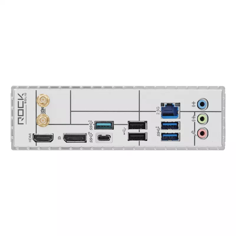 ASRock B860M Rock WiFi pagrindinė plokštė (mATX, Intel LGA 1851, DDR5, HDMI, DisplayPort)