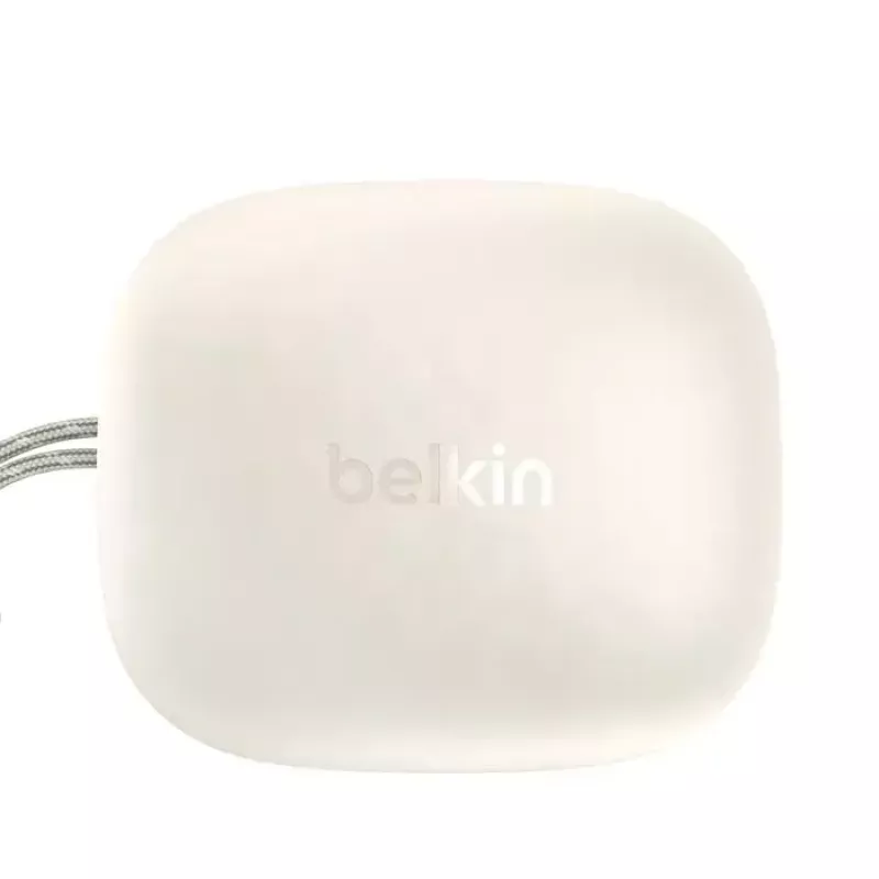 Ausinės Belkin SoundForm Anywhere — į ausis įdedamos laidinės ir belaidės (USB-C, Bluetooth), baltos, 4 g
