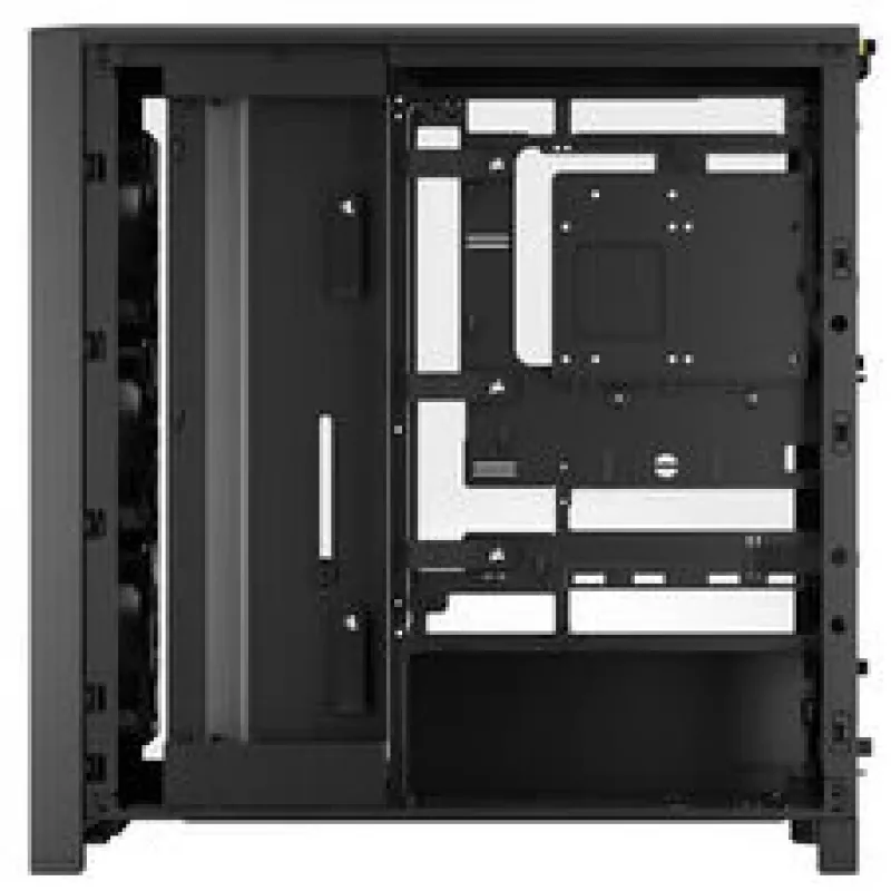 CORSAIR Mid-Tower PC Case FRAME 4000D RS Wood — Juoda/Walnut