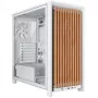 Vidutinio bokšto PC korpusas CORSAIR FRAME 4000D RS Wood Balta/Ažuolas, suderinamas su ATX, grūdintas stiklas