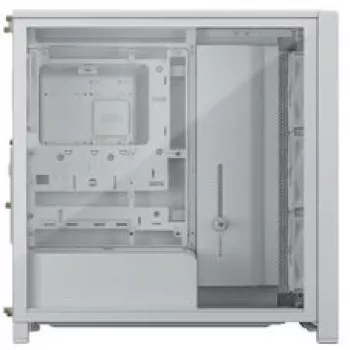 Vidutinio bokšto PC korpusas CORSAIR FRAME 4000D RS Wood Balta/Ažuolas, suderinamas su ATX, grūdintas stiklas