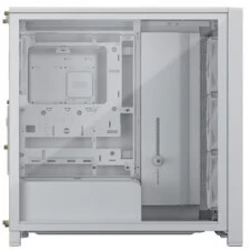 Vidutinio bokšto PC korpusas CORSAIR FRAME 4000D RS Wood Balta/Ažuolas, suderinamas su ATX, grūdintas stiklas