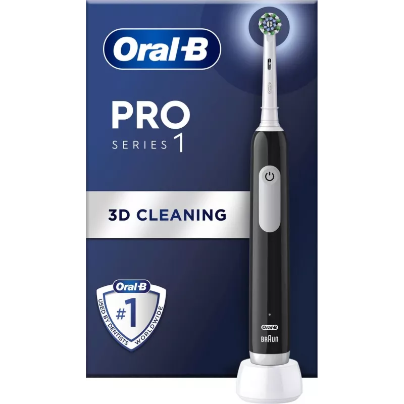 Elektrinis dantų šepetėlis BRAUN Oral-B Pro Series 1, juodas