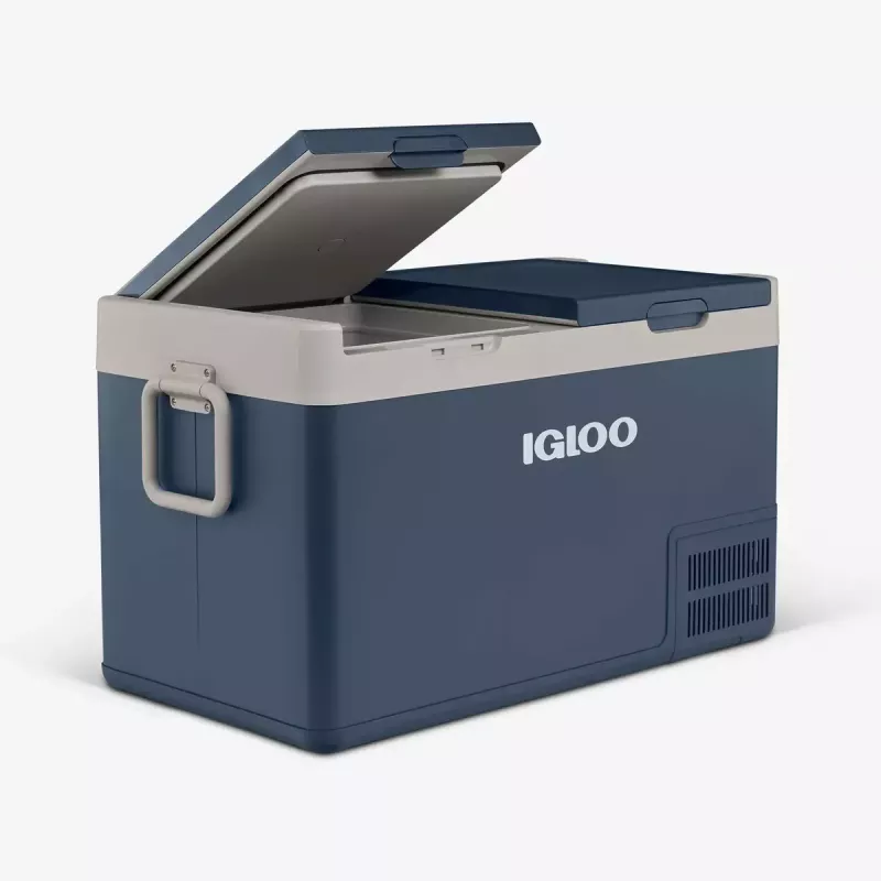 Šaldymo dėžė Igloo ICF 80DZ 83 L elektrinė (kintamoji/nuolatinė srovė, 100–240 V) mėlyna/pilka