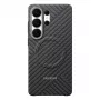 Samsung anglies pluošto magnetinis dėklas Galaxy S26 Ultra, tamsiai pilkas