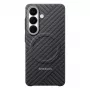 „Samsung“ anglies pluošto magnetinis dėklas „Galaxy S26“, tamsiai pilkas