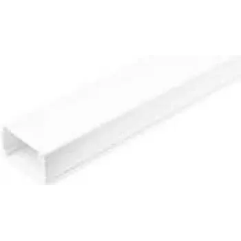 StarTech.com Kietas kabelių valdymo latakas su lipnia juosta ir dangteliu, 1-3/4 (45 mm) P x 1-1/8 (27 mm) A, 6 pėdų (1,8 m) ilgio, PVC tinklo / maitinimo laido slėpimo rinkinys, sieninis laidų kanalų sistema, UL L