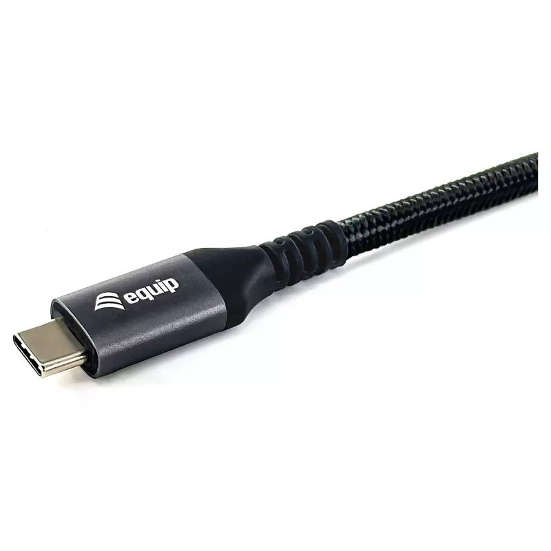 EQUIP USB4 Gen 2x2 C–C kabelis 3,0 m, PD 100 W, 4K/60 Hz, 20 Gbps, juodas