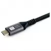 EQUIP USB4 Gen 2x2 C–C kabelis 3,0 m, PD 100 W, 4K/60 Hz, 20 Gbps, juodas