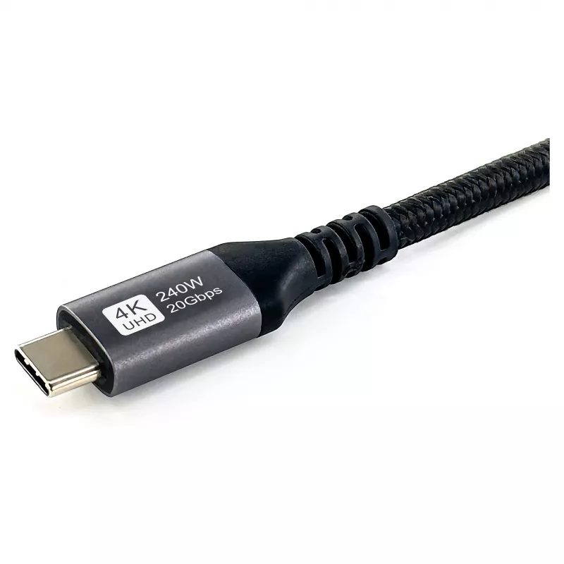 EQUIP USB4 Gen 2x2 C–C kabelis 3,0 m, PD 100 W, 4K/60 Hz, 20 Gbps, juodas
