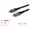 EQUIP USB4 Gen 2x2 C–C kabelis 3,0 m, PD 100 W, 4K/60 Hz, 20 Gbps, juodas
