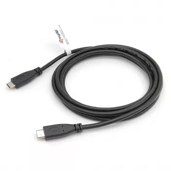 EQUIP USB 2.0 Type-C į Type-C laidas V/V 0,3 m PD 60 W, 0,48 Gbit/s, nikeliuoti kontaktai, juodas