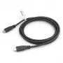 USB-C į USB-C kabelis 2.0 EQUIP 128833, 0,5 m, PD 60W, 0,48 Gbit/s, nikeliuoti kontaktai, juodas