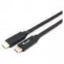 USB-C į USB-C laidas EQUIP 128348, USB 3.2 Gen 1 (5 Gbps), PD 60W, 0,5 m, juodas