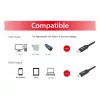 USB-C į USB-C laidas EQUIP 128348, USB 3.2 Gen 1 (5 Gbps), PD 60W, 0,5 m, juodas
