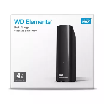 External Hard Drive Western Digital 4TB USB 3.2 Gen 1 WDBWLG0040HBK-EESN