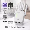 „Wi‑Fi“ signalo stiprintuvas QOLTEC AC1200 – QOLTEC AC1200 dviejų juostų signalo stiprintuvas