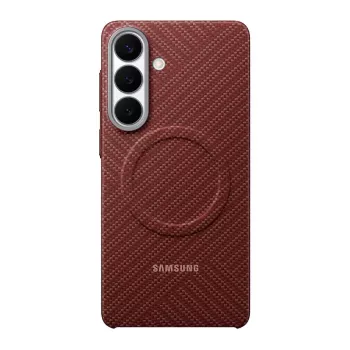 Samsung Carbon Magnet dėklas Galaxy S26+, raudona