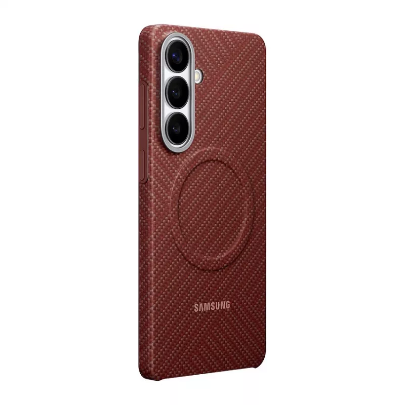 Samsung Carbon Magnet dėklas Galaxy S26+, raudona