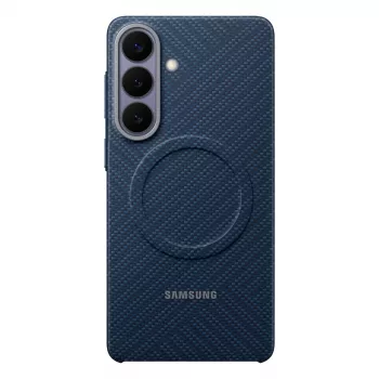 Samsung Carbon Magnet dėklas Galaxy S26+, tamsiai mėlynas
