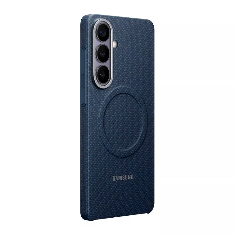 Samsung Carbon Magnet dėklas Galaxy S26+, tamsiai mėlynas