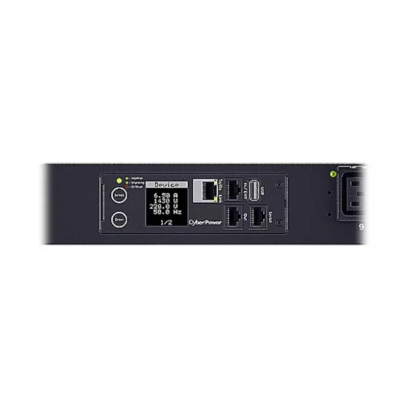 Maitinimo paskirstymo įrenginys CYBERPOWER PDU81404 — Matuojamas / Stebimas / Perjungiamas 24x C13/C19 lizdai 0U Vienfazis 200–240V 16A