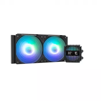 ZALMAN ALPHA2 V2 A24 240 mm procesoriaus skysčio aušintuvas — uždaro ciklo AIO, juodas