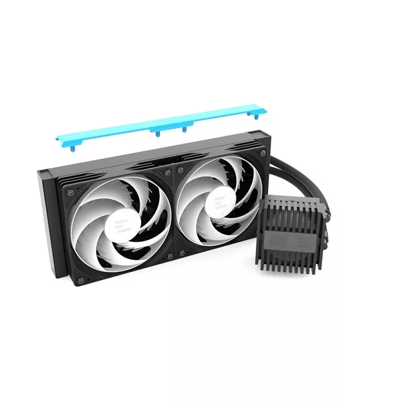 ZALMAN ALPHA2 V2 A24 240 mm procesoriaus skysčio aušintuvas — uždaro ciklo AIO, juodas