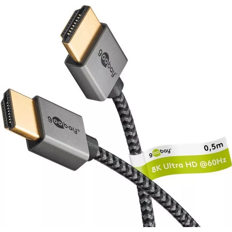 Goobay plonas Ultra High-Speed HDMI laidas - 8K/60Hz (75756)