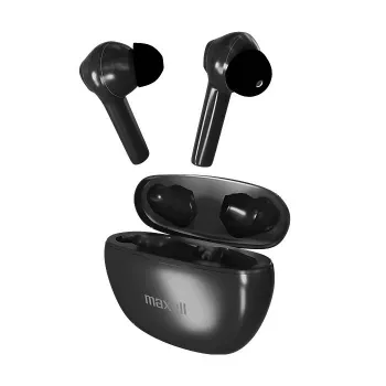 Maxell Dynamic+ belaidės ausinės su įkrovimo dėklu, Bluetooth, juodos