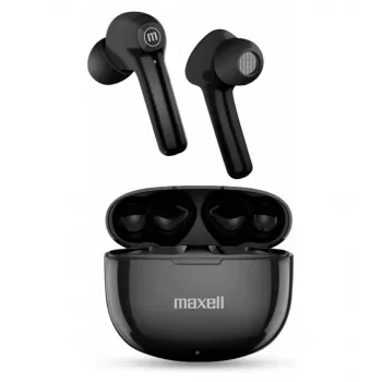 Maxell Dynamic+ belaidės ausinės su įkrovimo dėklu, Bluetooth, juodos