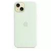 Silikoninis dėklas su MagSafe, skirtas Apple iPhone 15 Plus — silikoninis, mėtinis, 6,7 col. iPhone 15 Plus
