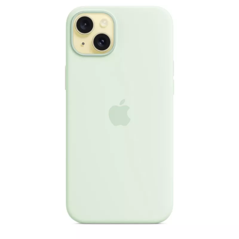 Silikoninis dėklas su MagSafe, skirtas Apple iPhone 15 Plus — silikoninis, mėtinis, 6,7 col. iPhone 15 Plus