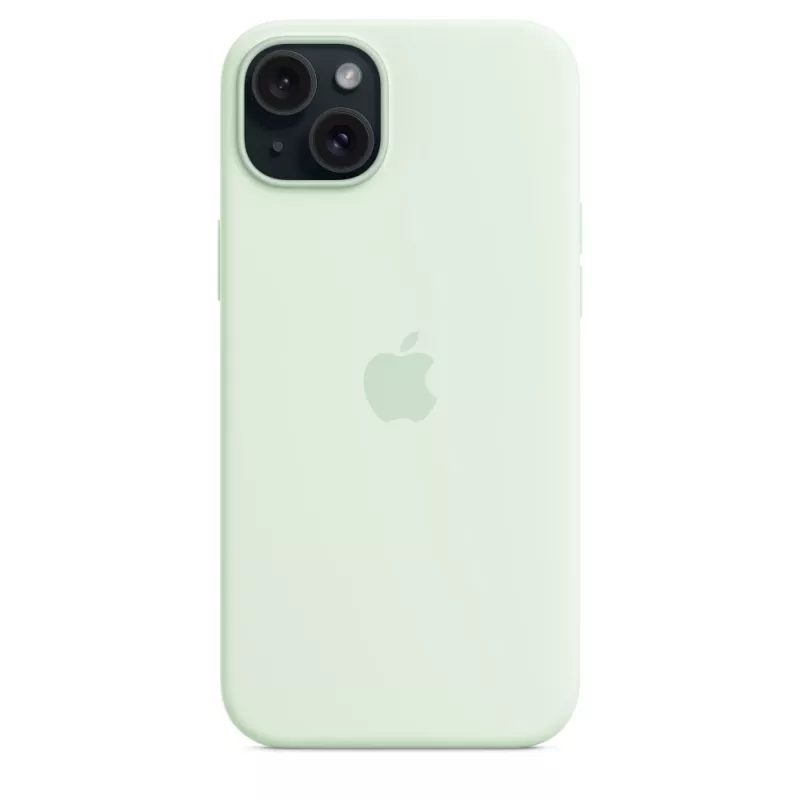 Silikoninis dėklas su MagSafe, skirtas Apple iPhone 15 Plus — silikoninis, mėtinis, 6,7 col. iPhone 15 Plus