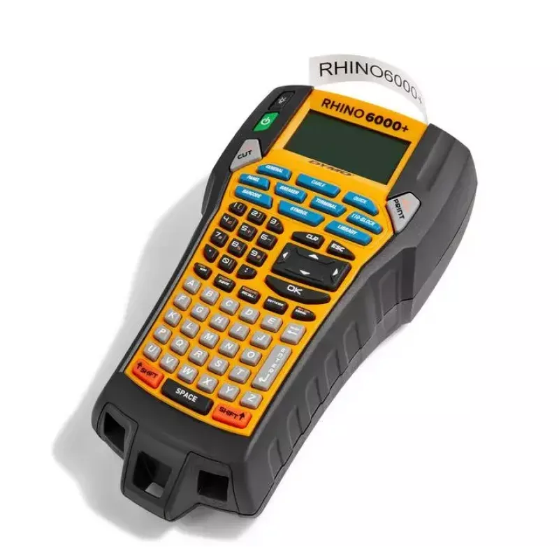 DYMO RHINO 6000+ ABC CASE UK Tiesioginis terminis spausdinimas Terminis perkėlimas Geltona Juoda