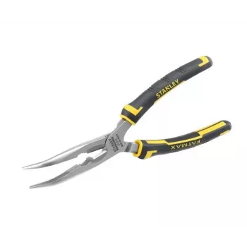 Replės STANLEY FatMax lenktos ilgos nosies adatinės replės 200 mm, juodos/geltonos