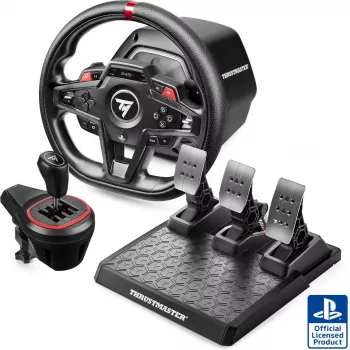 „Thrustmaster T248R“ jėgos grįžtamojo ryšio lenktynių vairas su pavarų perjungimo svirtimi, skirtas PS5 / PC