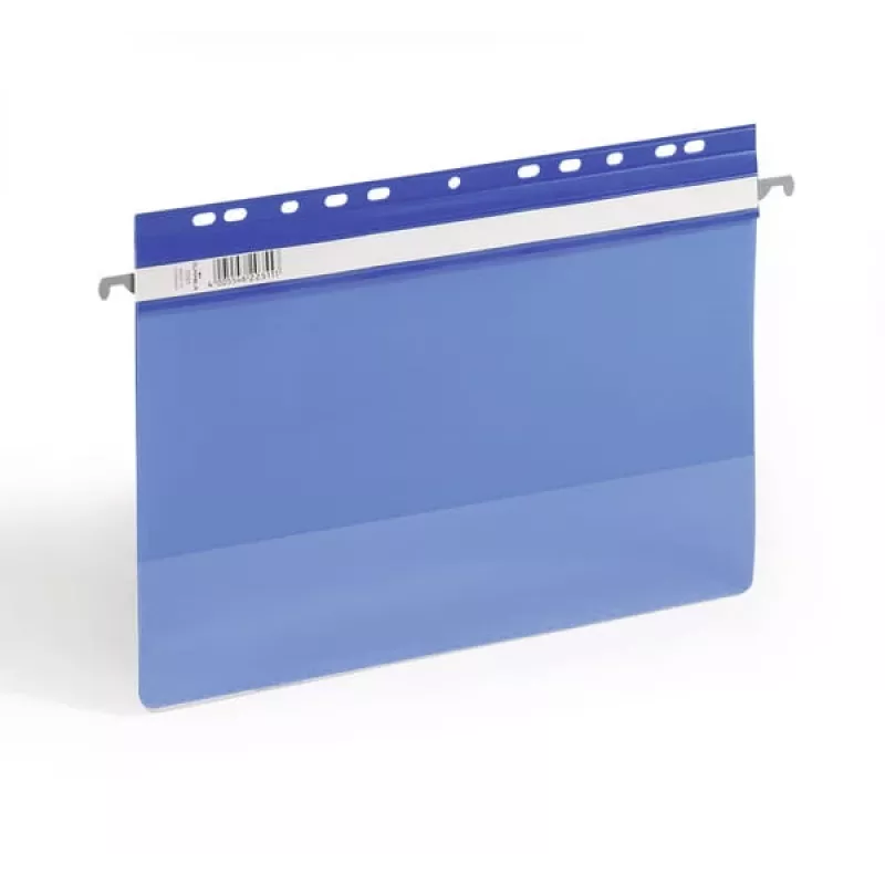 Pakabinamas aplankas Durable 2561-06 A4 plastikinis mėlynas permatomas