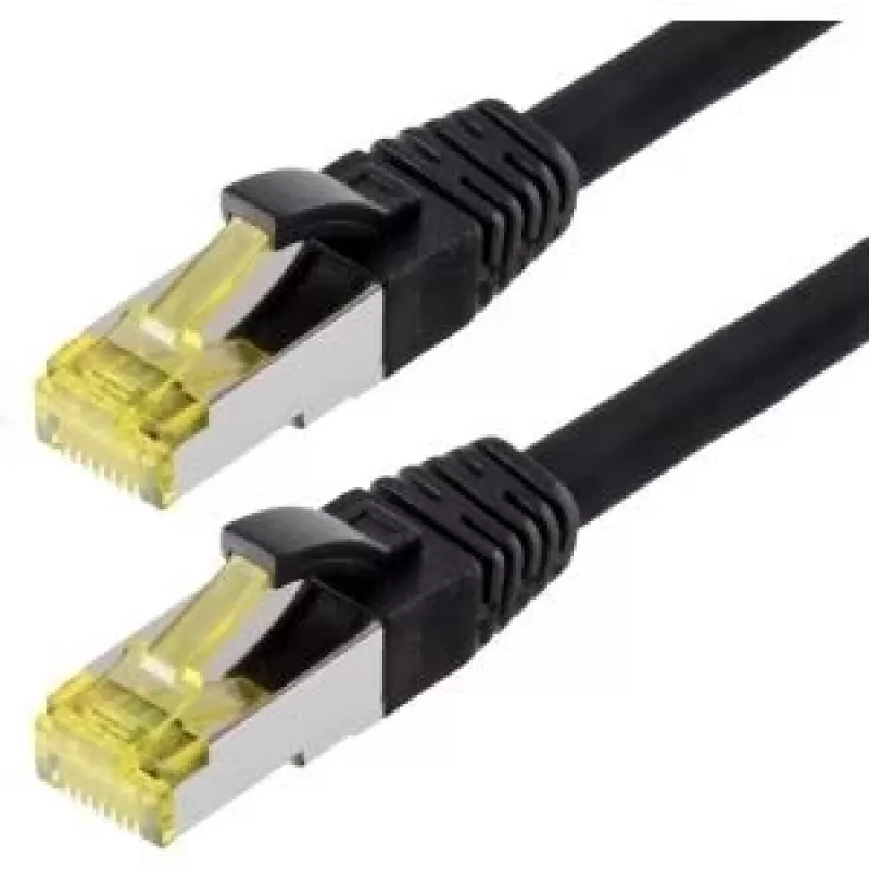 Tinklo kabelis Helos 118125 juodas 10 m Cat6a S/FTP