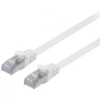 Tinklo kabelis Equip Cat.6A U/FTP plokščias komutacinis kabelis RJ-45 10 m baltas