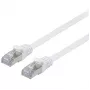 Tinklo kabelis Equip Cat.6A U/FTP plokščias komutacinis kabelis RJ-45 10 m baltas