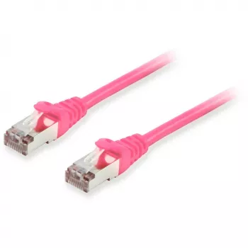 komutacinis kabelis Equip Cat.6A S/FTP RJ-45 5 m Rožinis