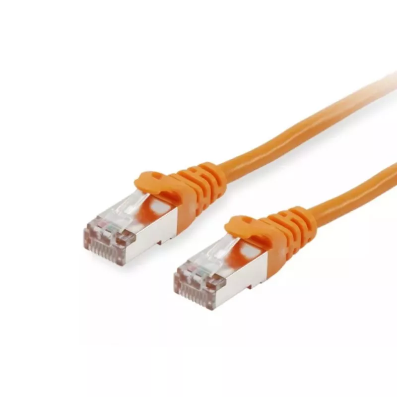 Tinklo kabelis Equip Cat.6 S/FTP komutacinis kabelis RJ-45 50 m oranžinis