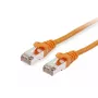 Tinklo kabelis Equip Cat.6 S/FTP komutacinis kabelis RJ-45 50 m oranžinis