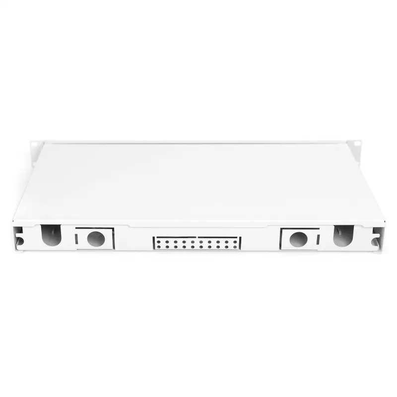 Šviesolaidžio sujungimo dėžutė DIGITUS DN-96330/9APC 1U, su 6x LC-APC DX, OS2, polimeras / plienas, šviesiai pilka